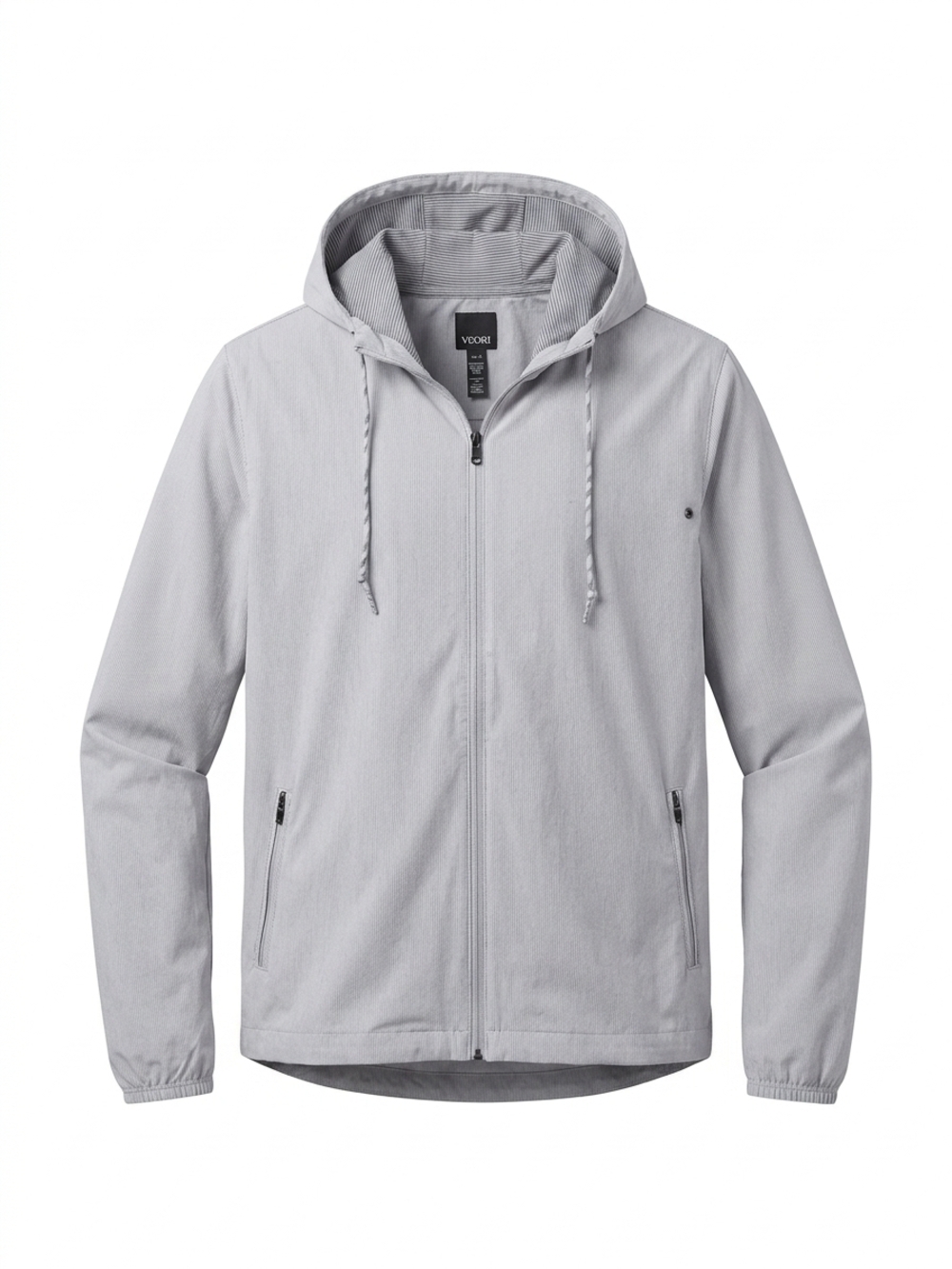 Vuori Men’s Outdoor Trainer Shell Gray Full Zip Hoodie Jacket Size XL